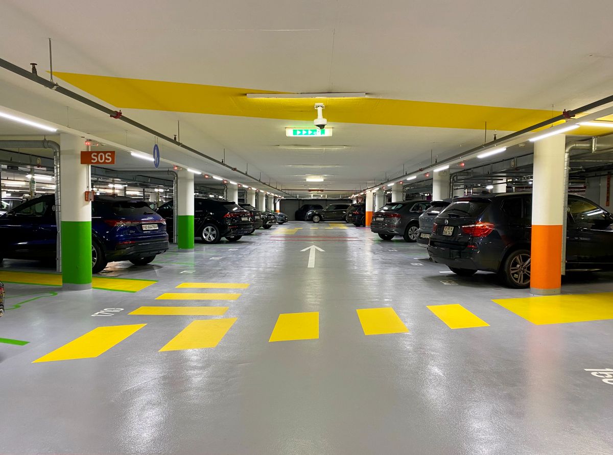 revêtement de sol en résine pour parking