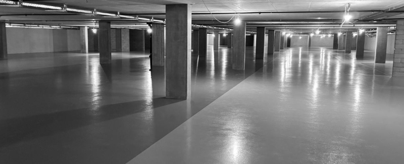 revêtement de sol en résine pour parking